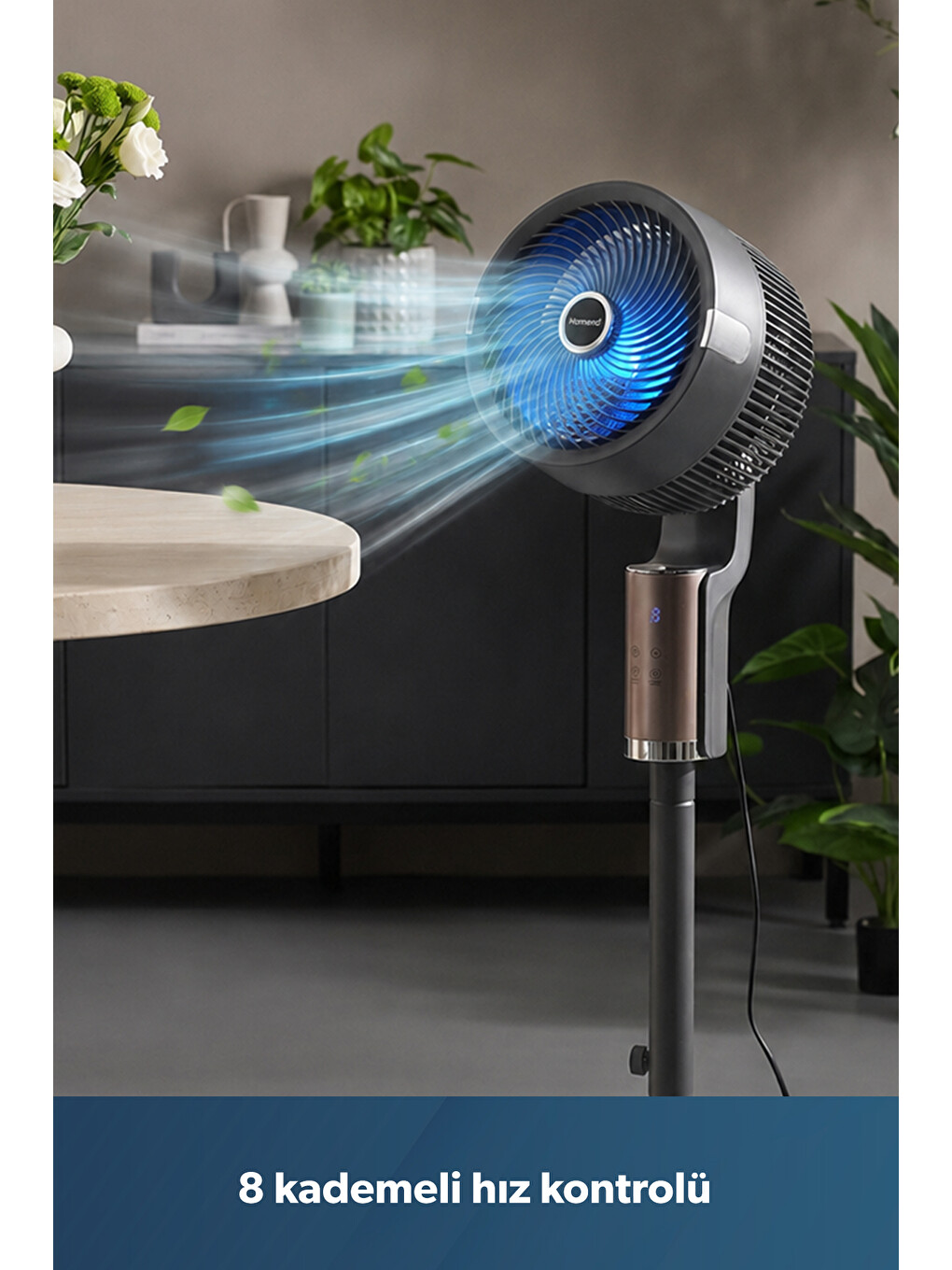 Fanomen 9014h Uzaktan Kumandalı Led Işıklı Vantilatör-4