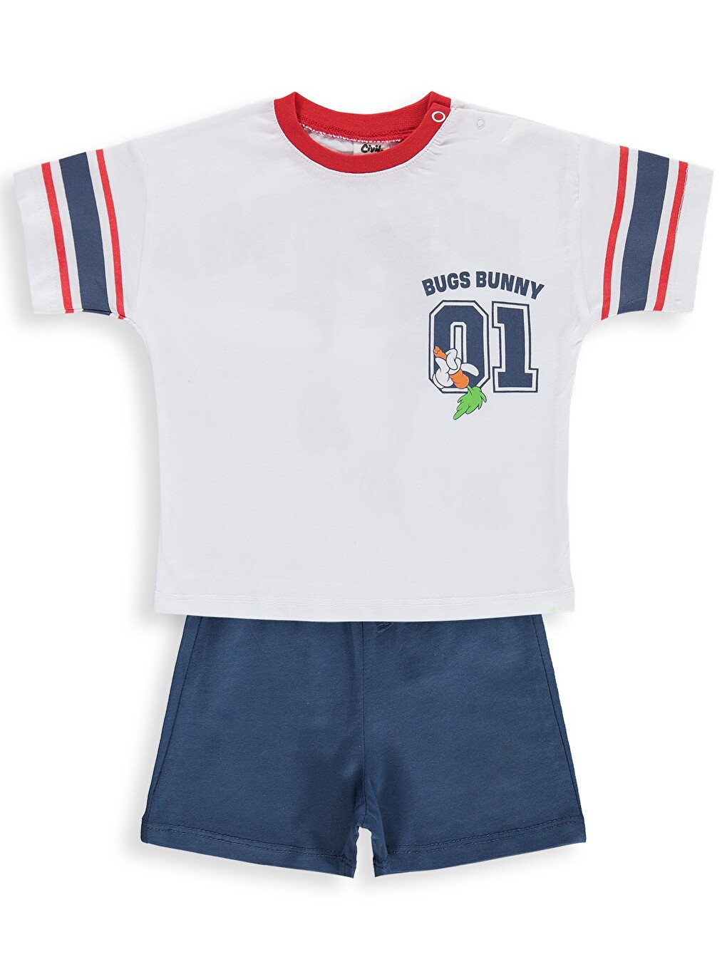 Baby Bugs Bunny Baskılı 6-18 Ay Takım - Beyaz
