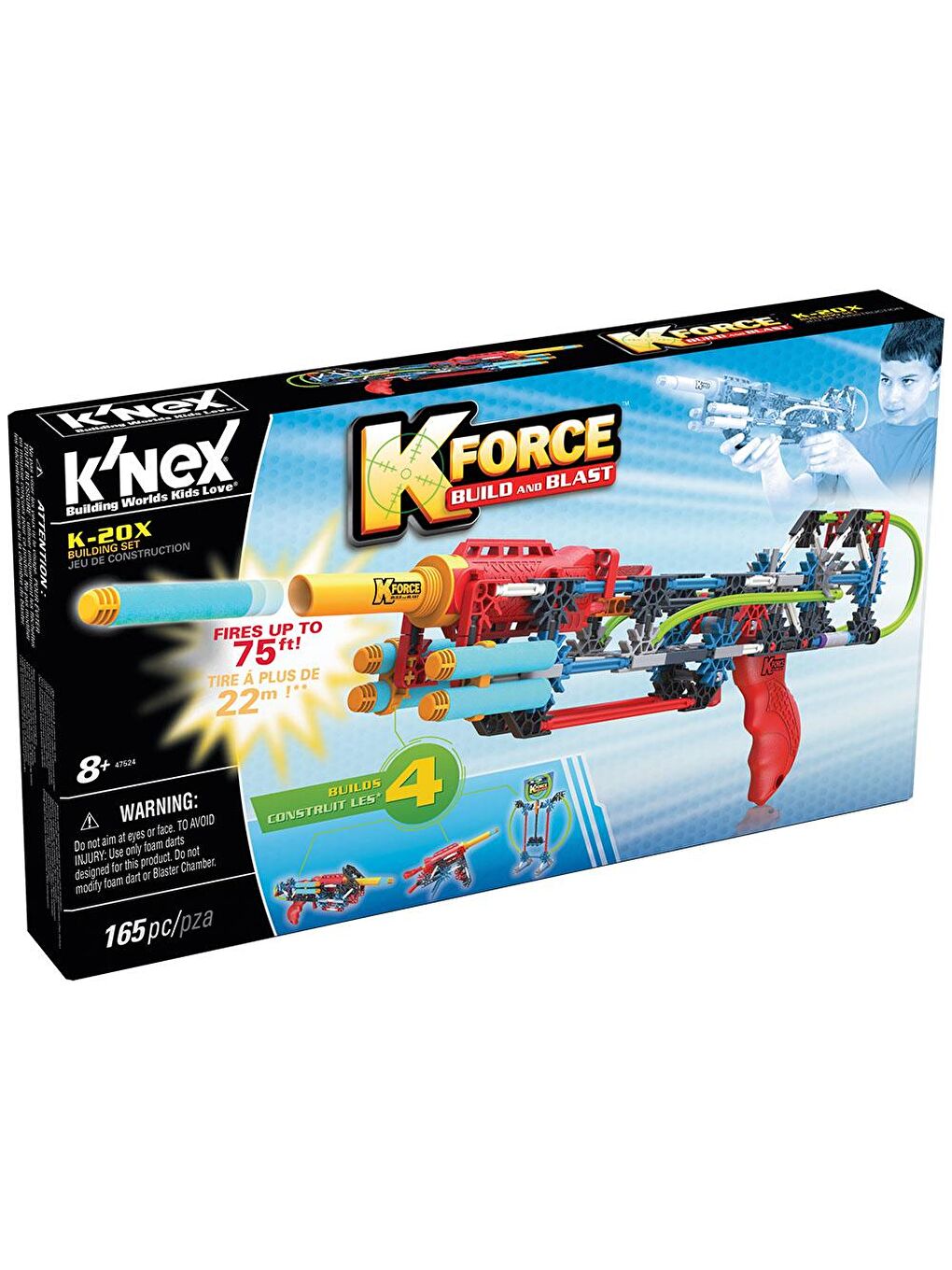 KNex Karışık K'Nex K-Force K-20X Yapı Seti 47524 - 3