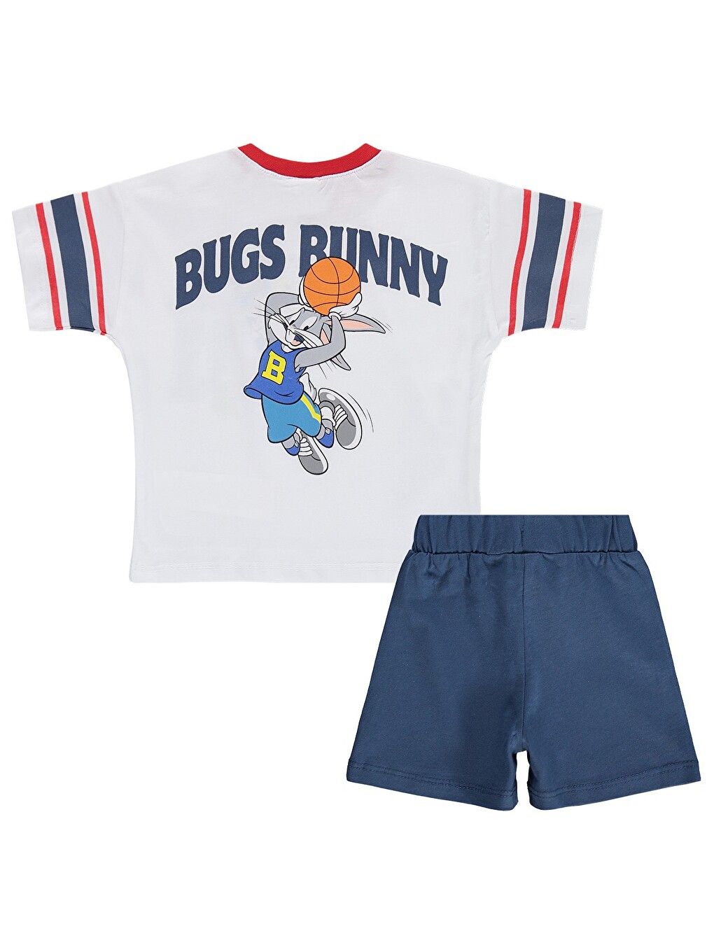 Baby Bugs Bunny Baskılı 6-18 Ay Takım - Beyaz-2
