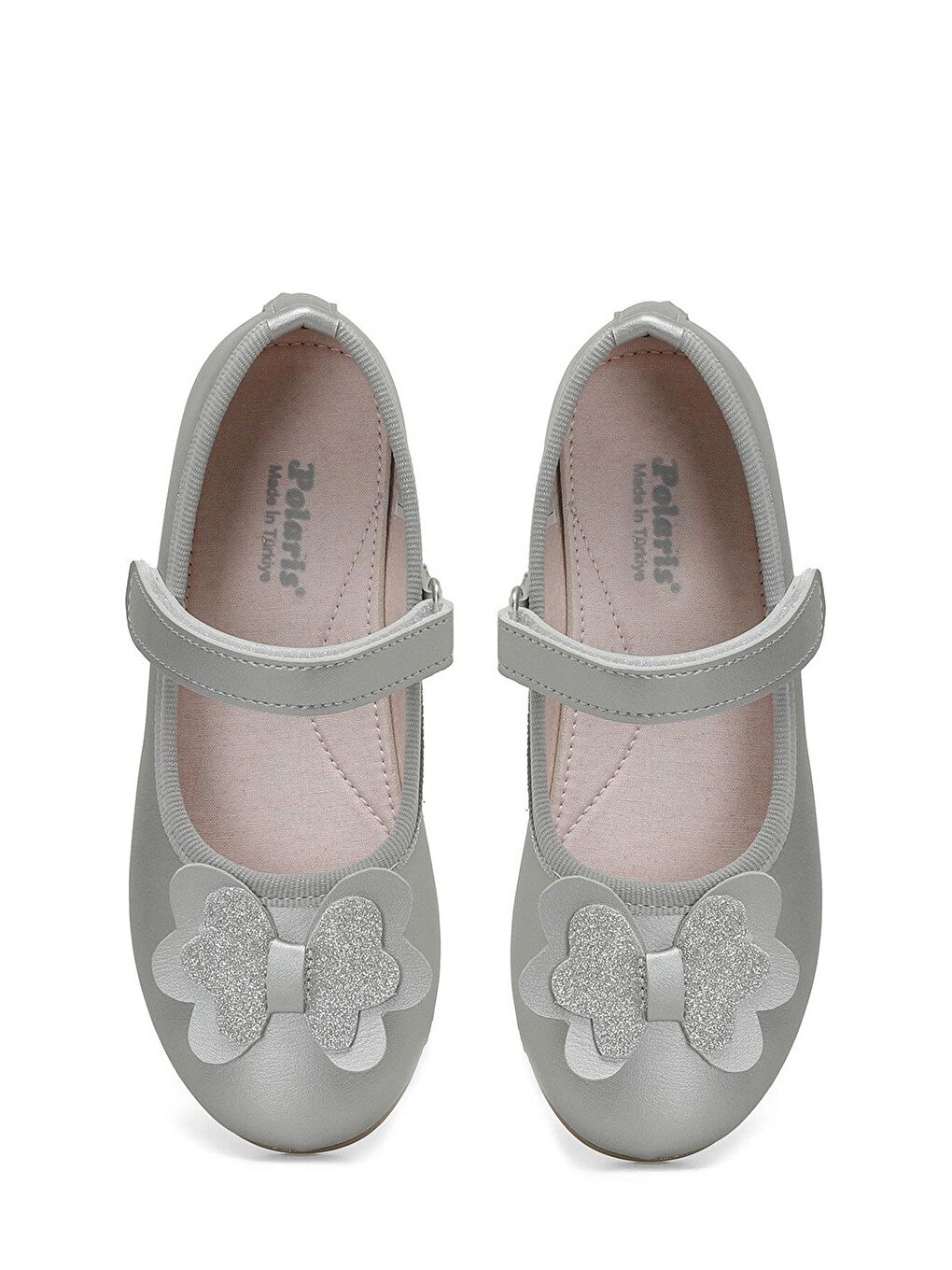 Gri DESTY.P4FX Gümüş Kız Çocuk Babet-3