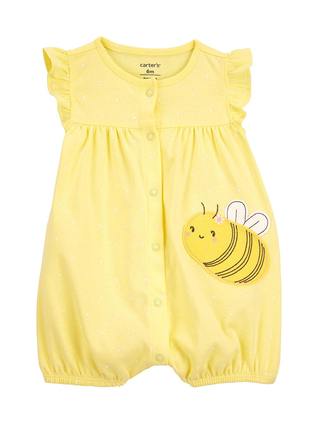 Sarı Kız Bebek Kısa Tulum