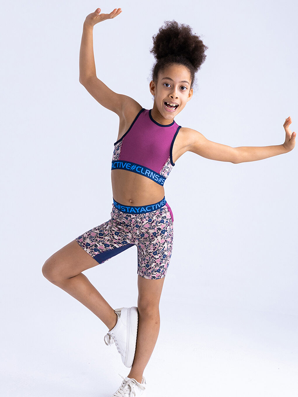 İndigo Kelly Desenli Biker Tayt