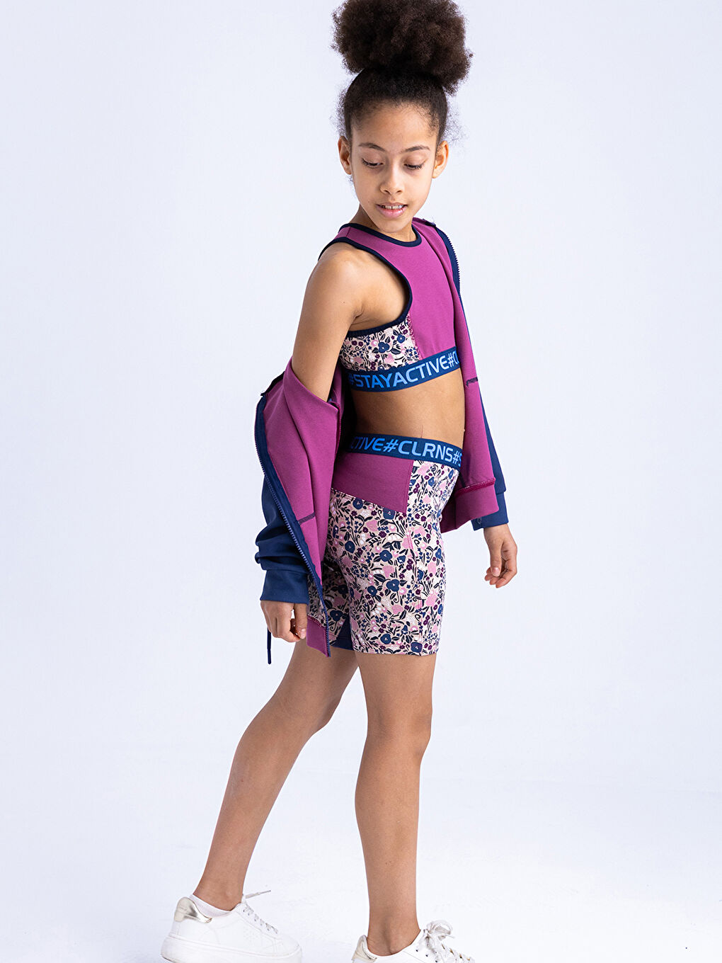 İndigo Kelly Desenli Biker Tayt-3