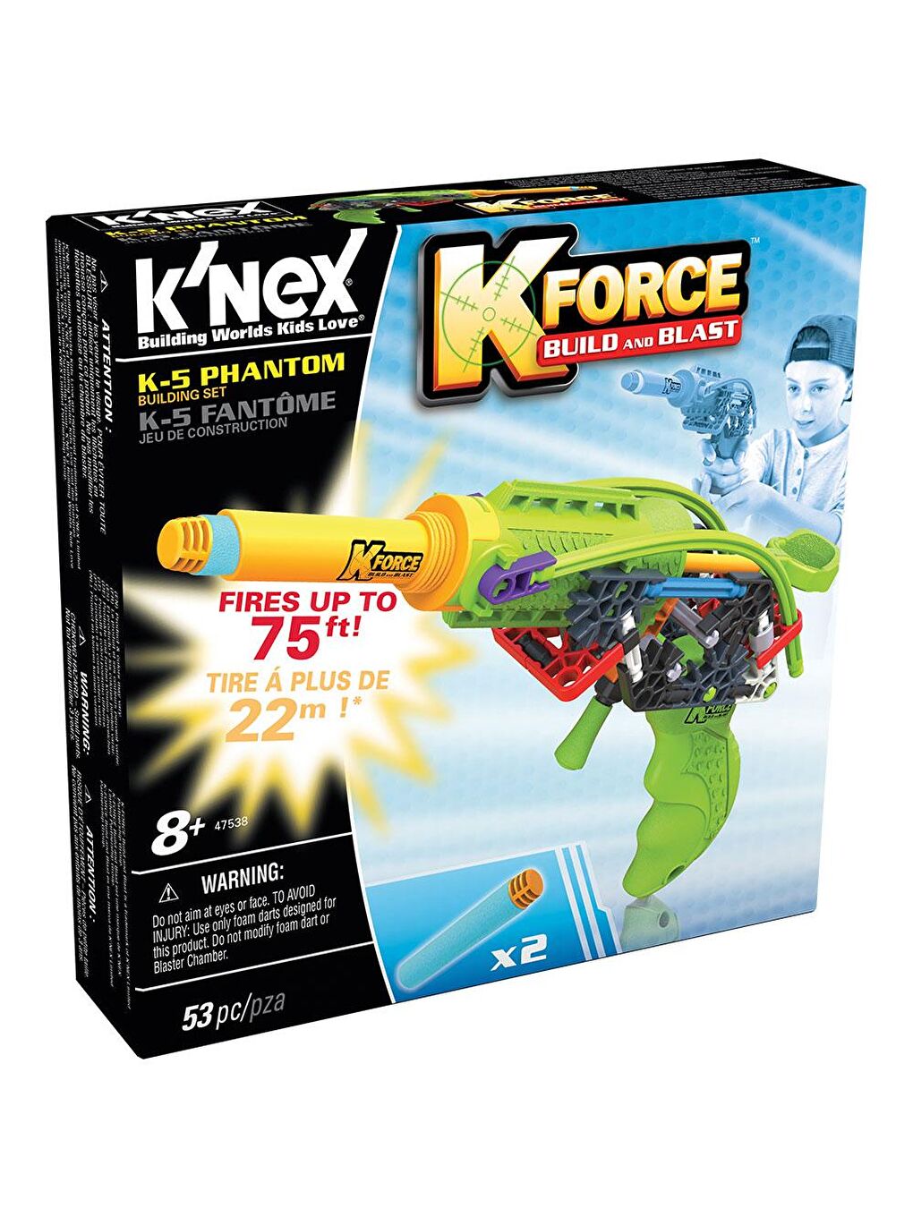 KNex Karışık K'Nex K-Force K-5 Phantom Yapı Seti 47538 - 1