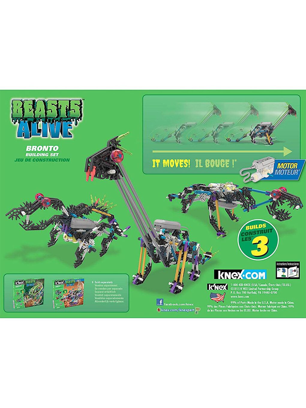 KNex Karışık K'Nex Bronto Yapım Seti (Motorlu) Beasts Alive Serisi - 2