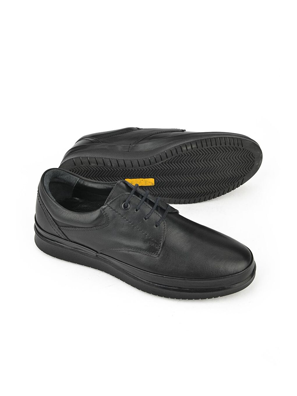 Siyah Erkek Hakiki Deri Ayakkabı-3