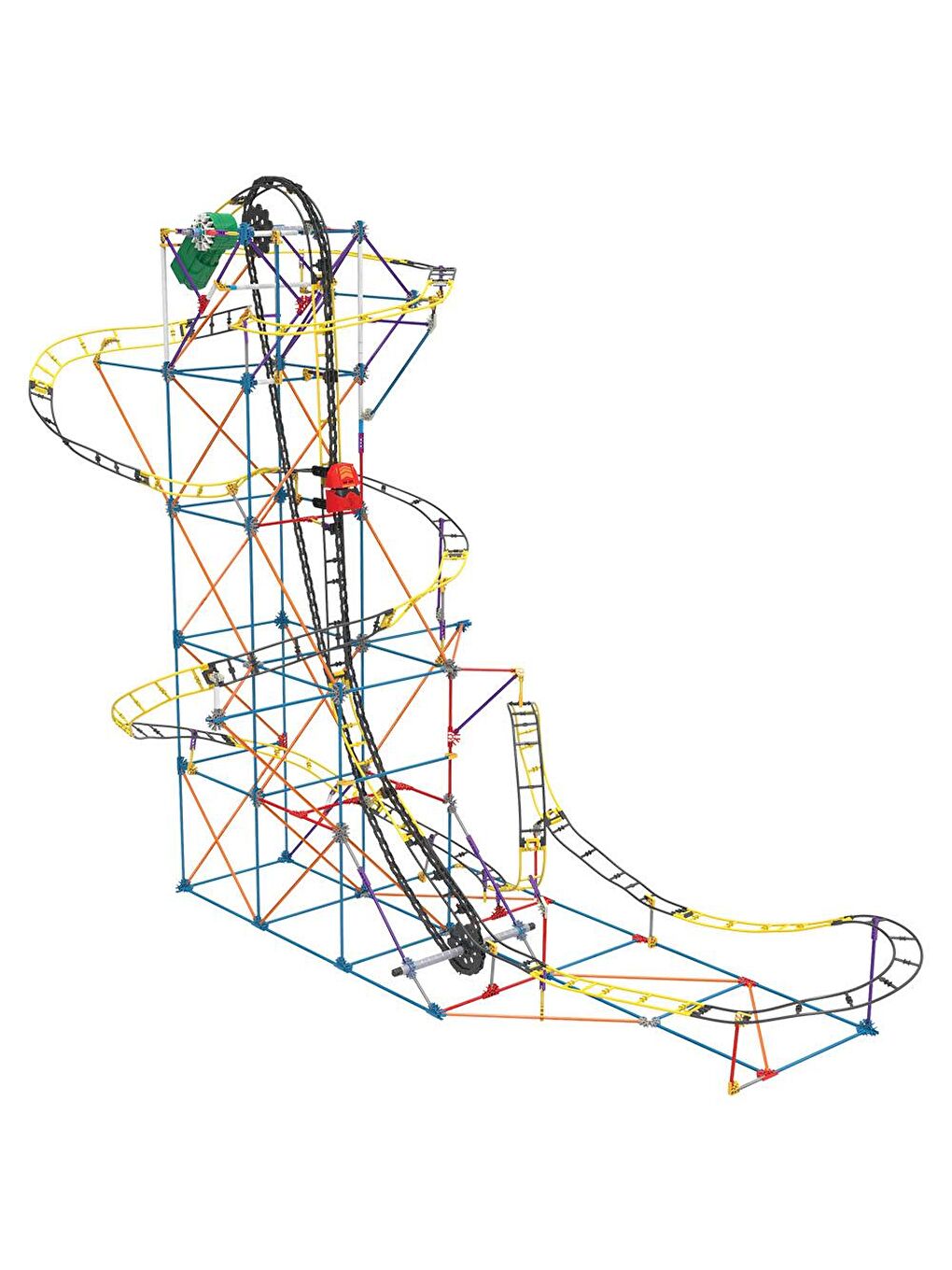 KNex Karışık K'Nex Hornet Swarm Roller Coaster Set (Motorlu) Hız Treni - 4