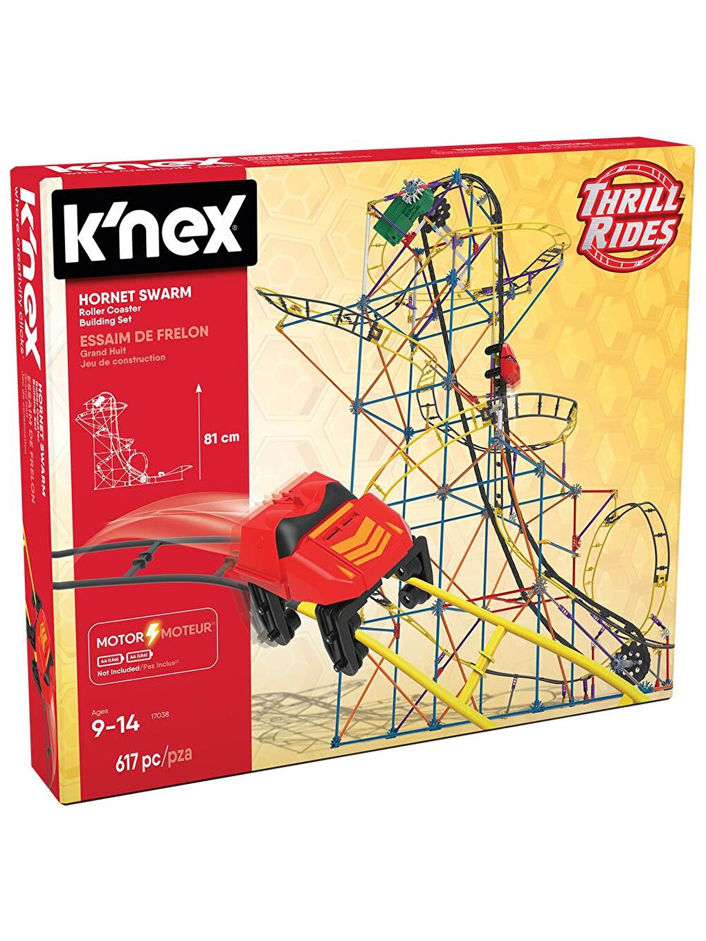 KNex Karışık K'Nex Hornet Swarm Roller Coaster Set (Motorlu) Hız Treni - 2