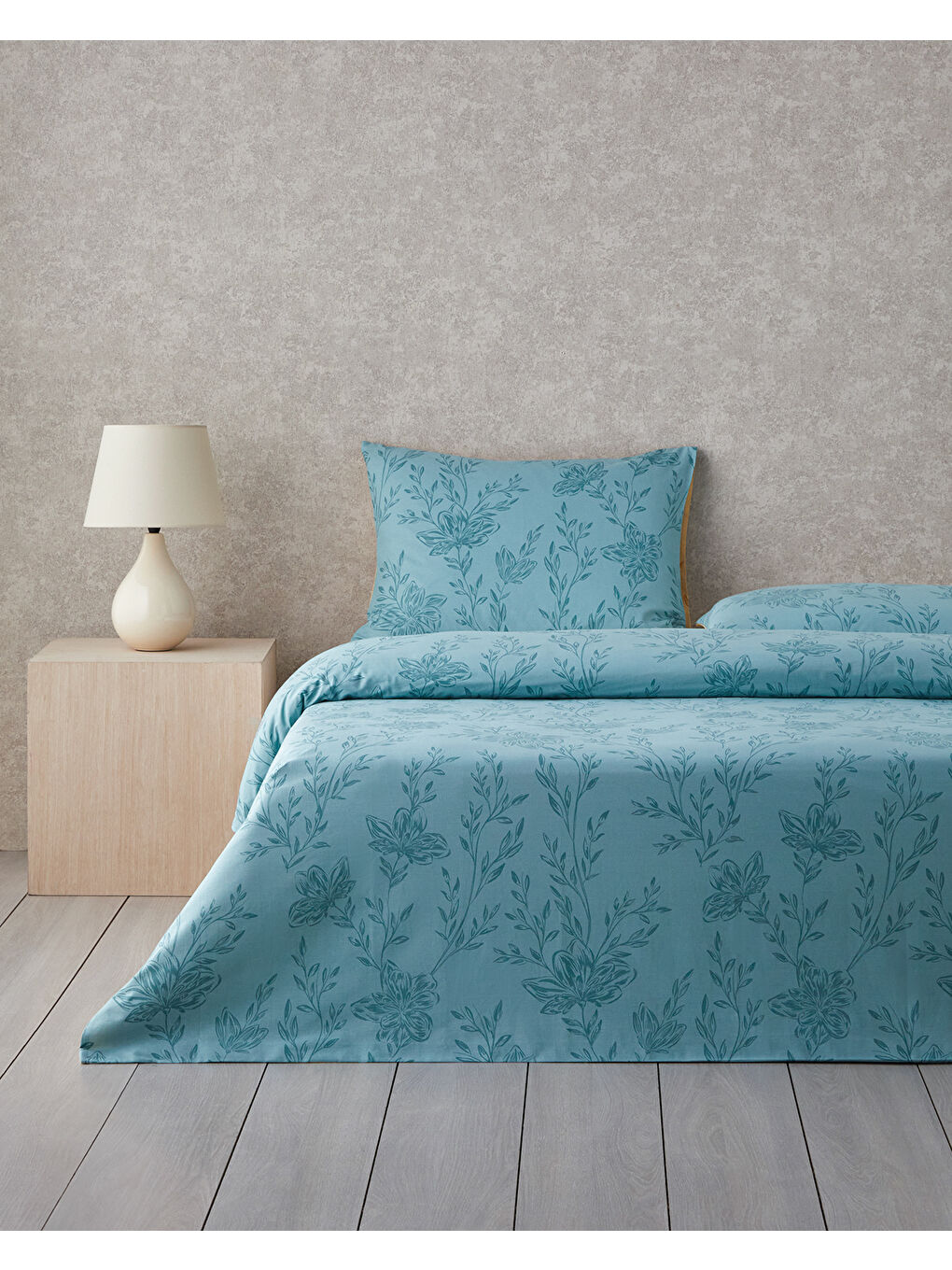 Sarı Natures Palette Çift Taraflı Pamuklu Çift Kişilik Nevresim Seti 200x220 cm Hardal-Yeşil