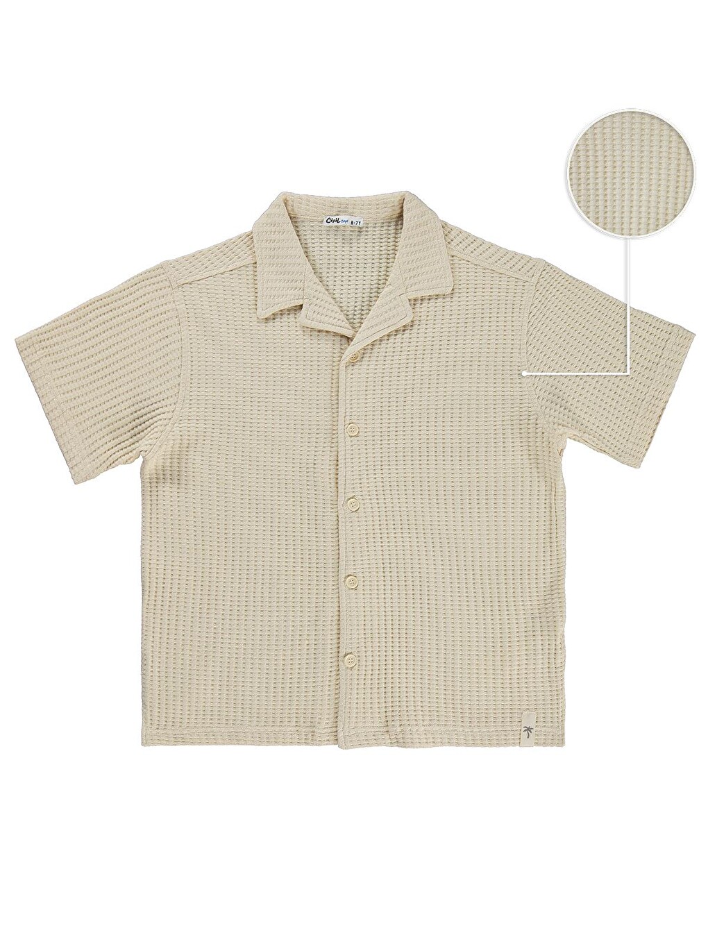 Boys Basic Waffle 6-9 Yaş Gömlek - Kahverengi