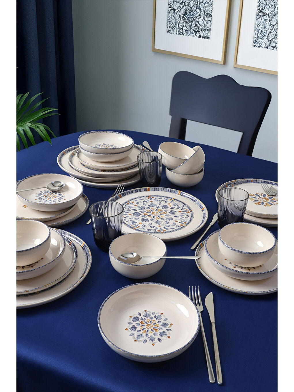 Karışık Sapphire Yemek Takımı 24 Parça 6 Kişilik-3