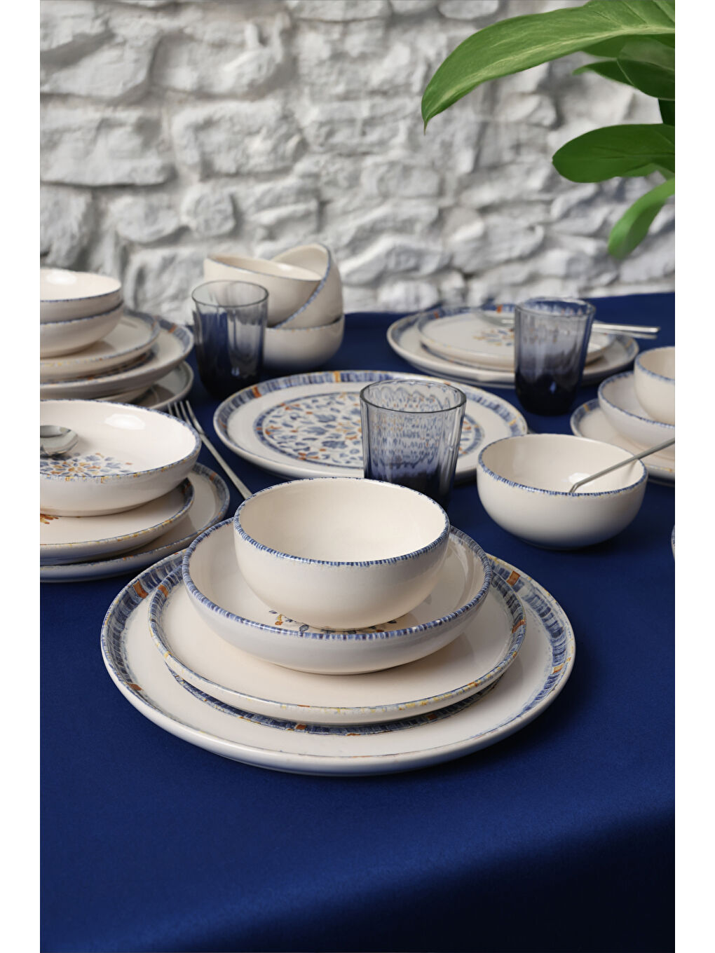 Karışık Sapphire Yemek Takımı 24 Parça 6 Kişilik-5