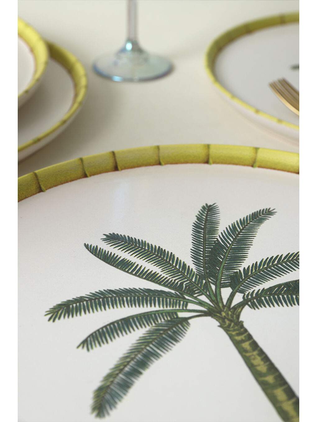 Karışık Palmiye Nordic Servis Tabağı 28 Cm 6 Adet-3