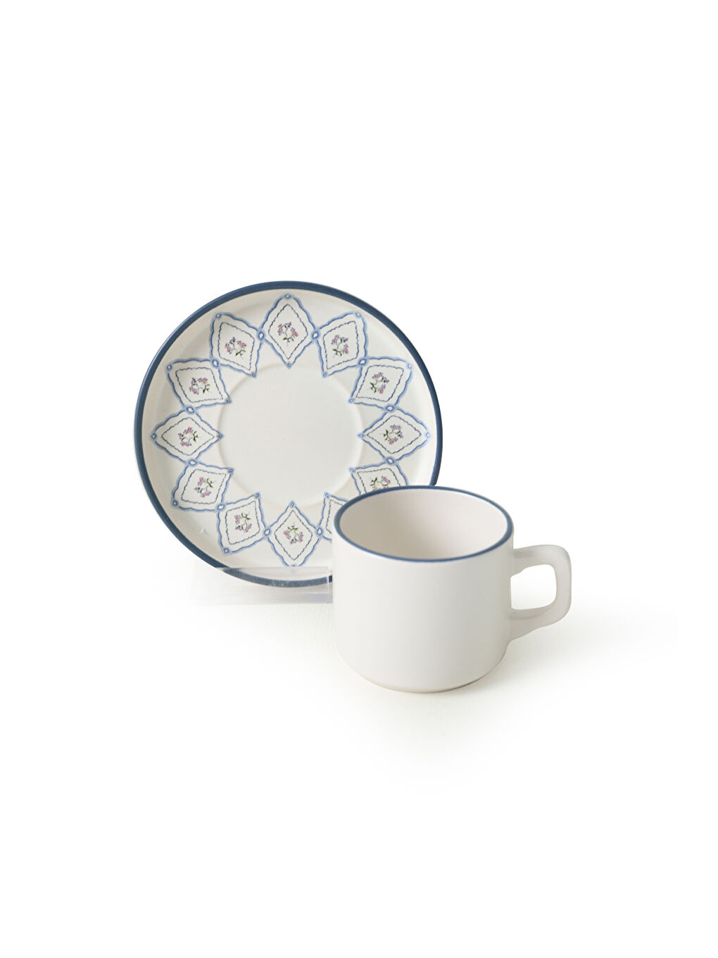 Karışık Floral Waves Stackable Çay Takımı 12 Parça 6 Kişilik-7