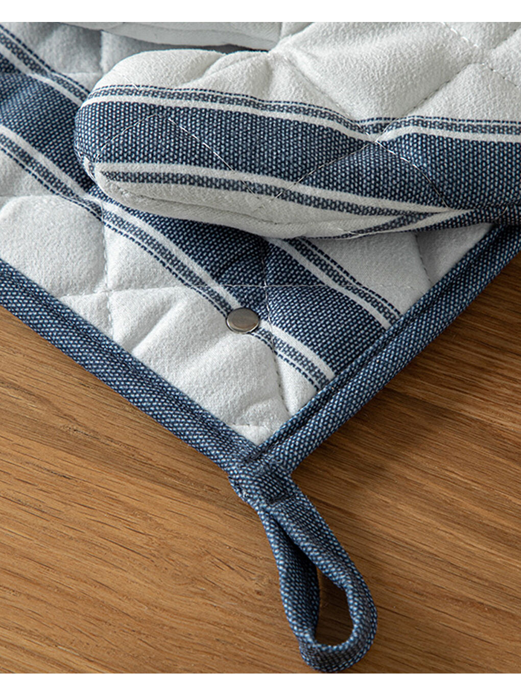 Blue Lines Polyester 2'li Mutfak Seti 17x30 cm+20x20 cm Lacivert-2