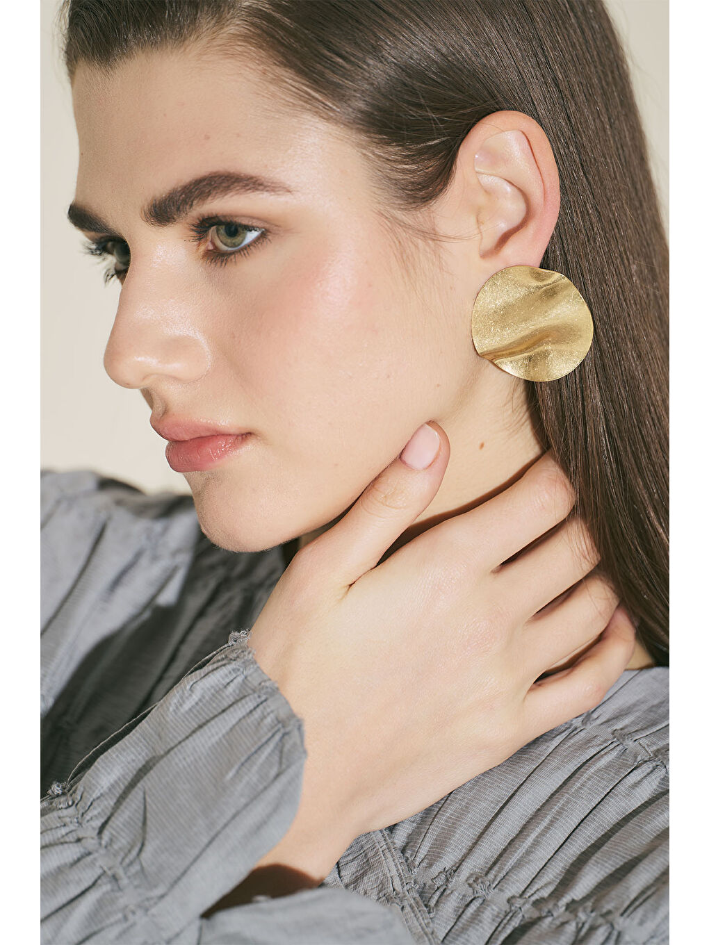 Sarı Antik Küpe Gold