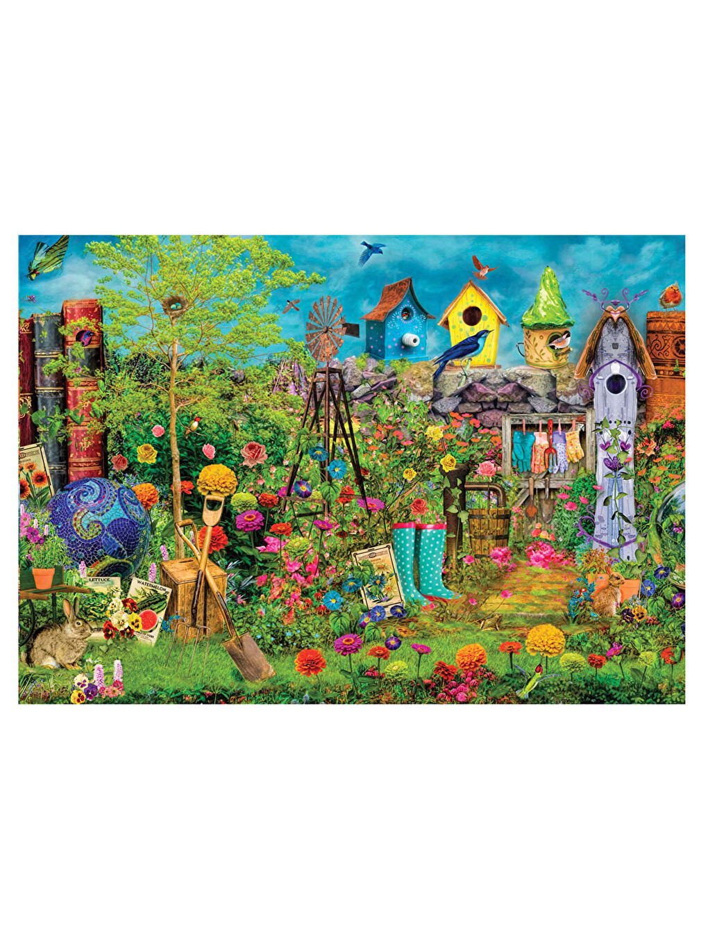 KS GAMES Renksiz Puzzle 1500 Parça Summer Garden 22009 - 1