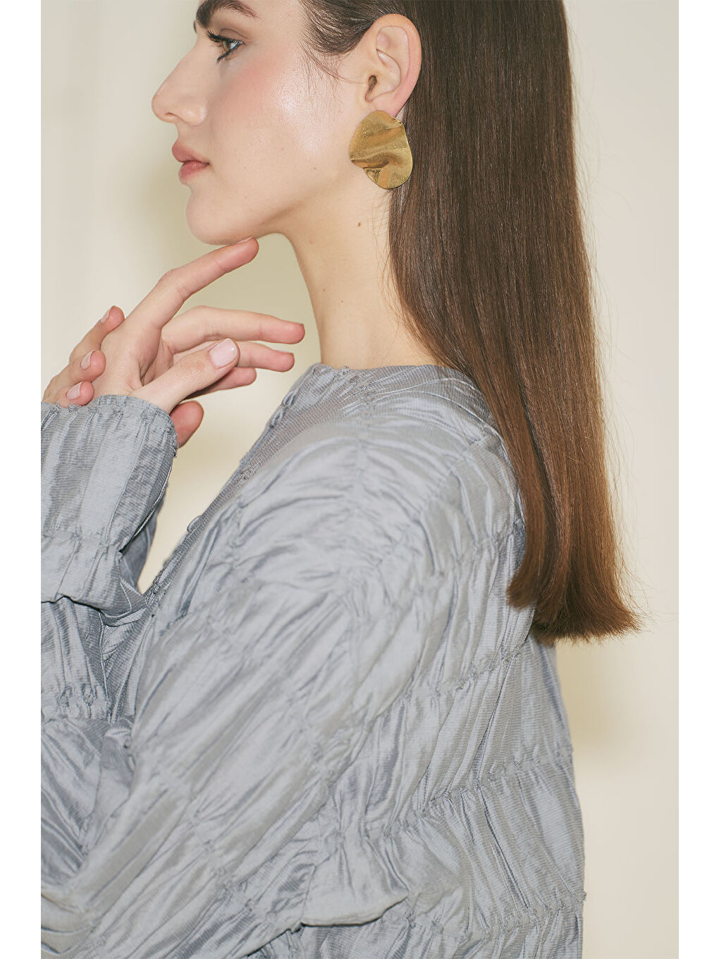 Sarı Antik Küpe Gold-1