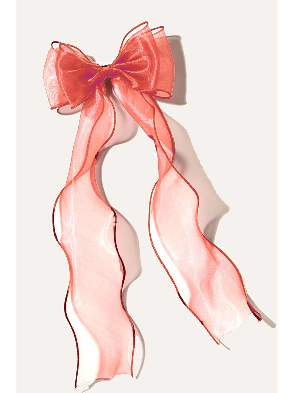 Mercan Alice Uzun Tül Fiyonklu Toka