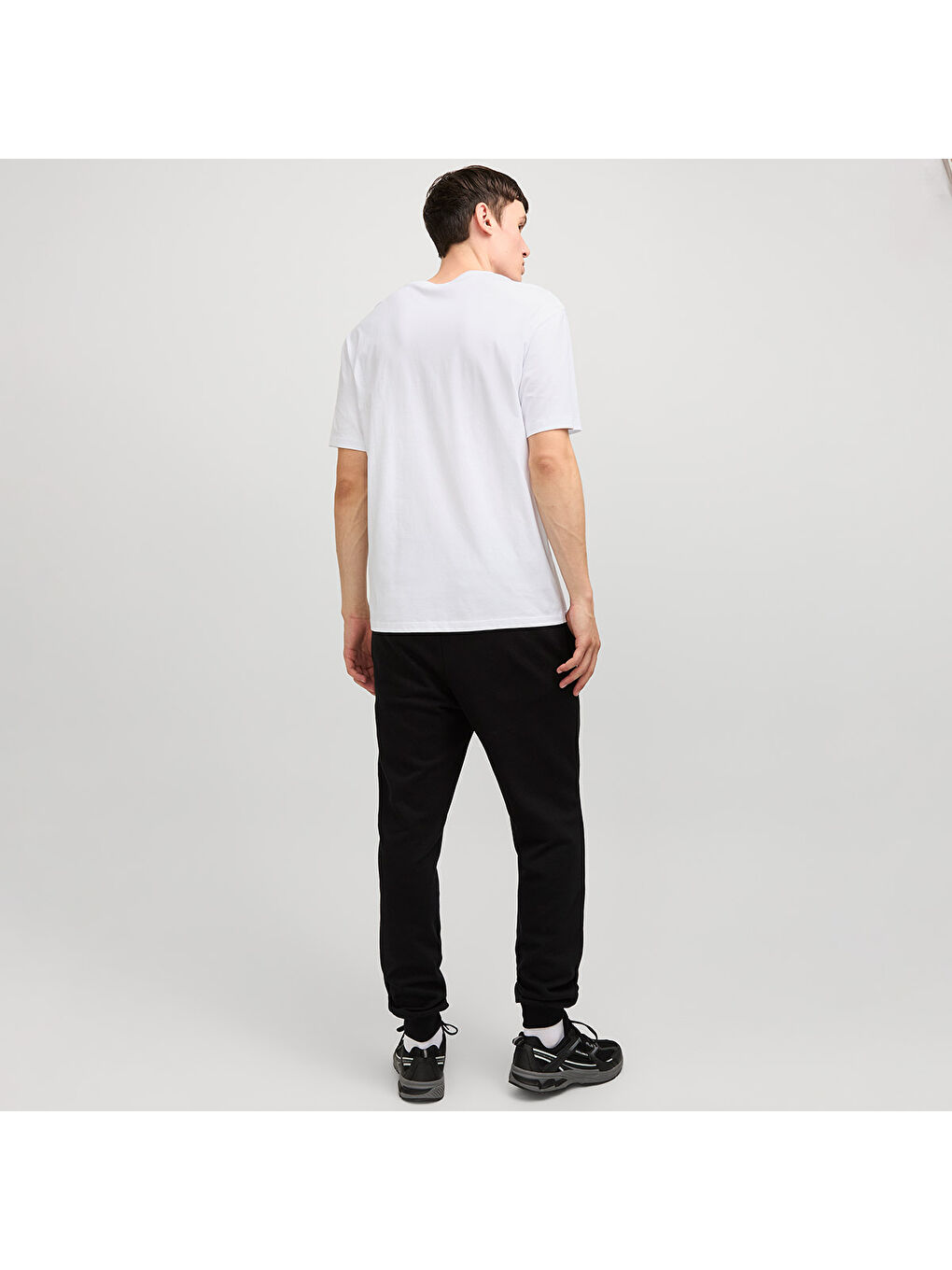 Taka Crew Neck Erkek Beyaz Yuvarlak Yaka Tişört-4