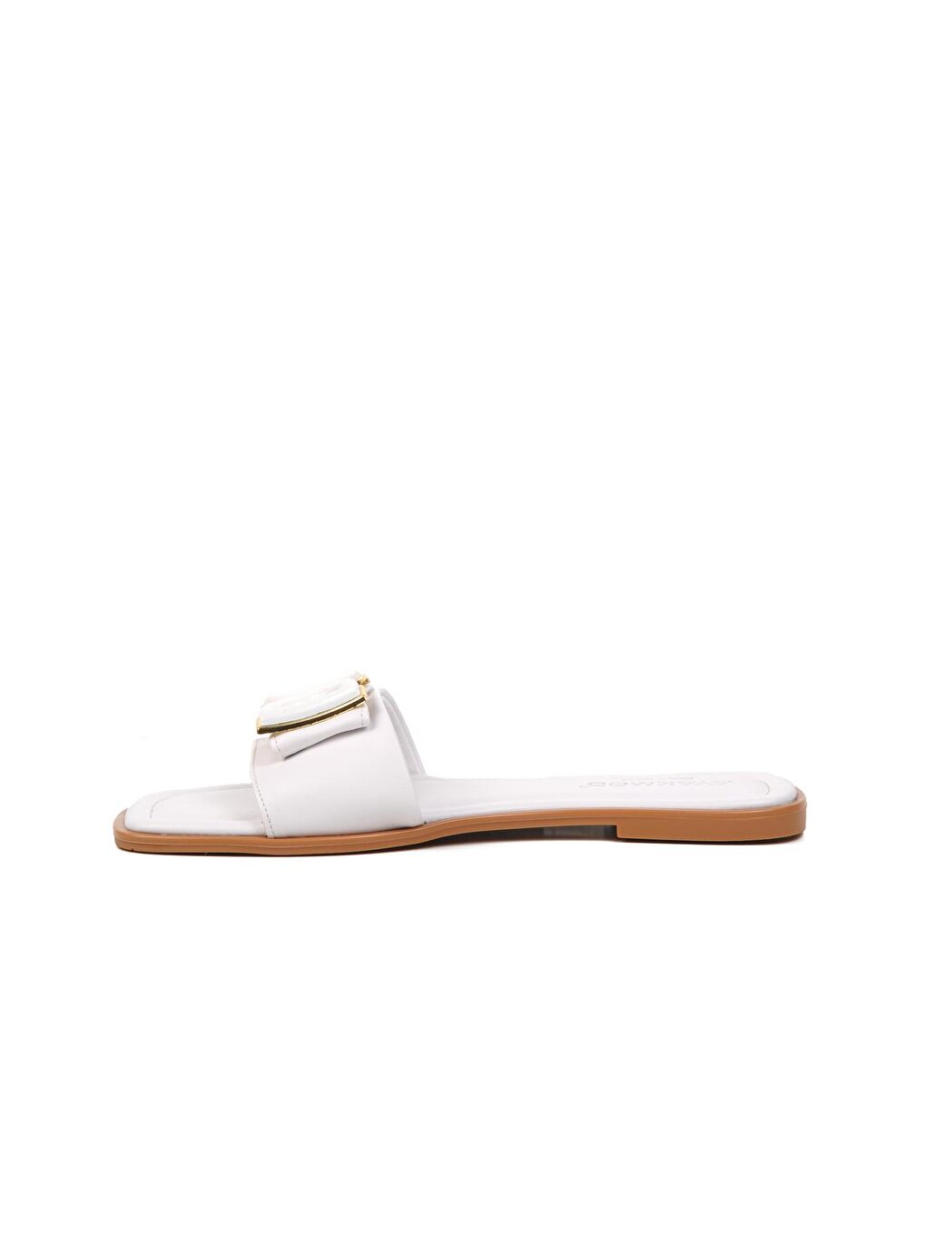 Beyaz Kadın İnce Taban Terlik 422224-1