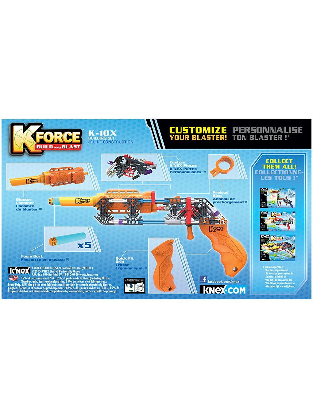 KNex Karışık K'Nex K-Force K-10X Yapı Seti 47516 - 5