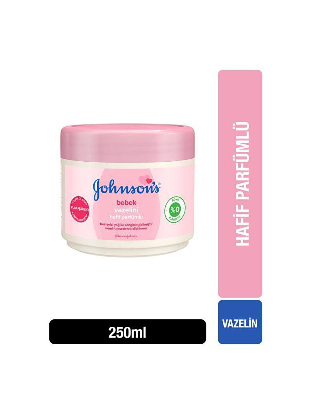 JOHNSON'S Renksiz Hafif Parfümlü Vazelin 250 ml