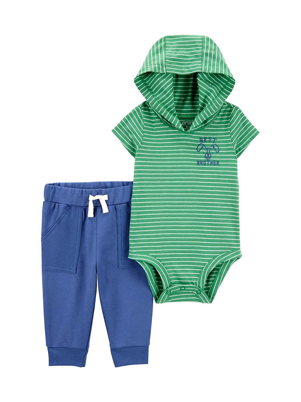 Carter's Karişik Erkek Bebek Body Pantolon Set 2'li Paket