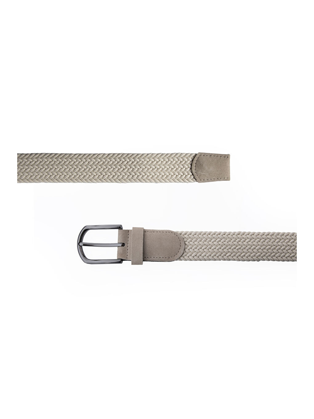 Bej Hediye Kutulu Spor Elastanlı Elastik Örgü Kemer-1