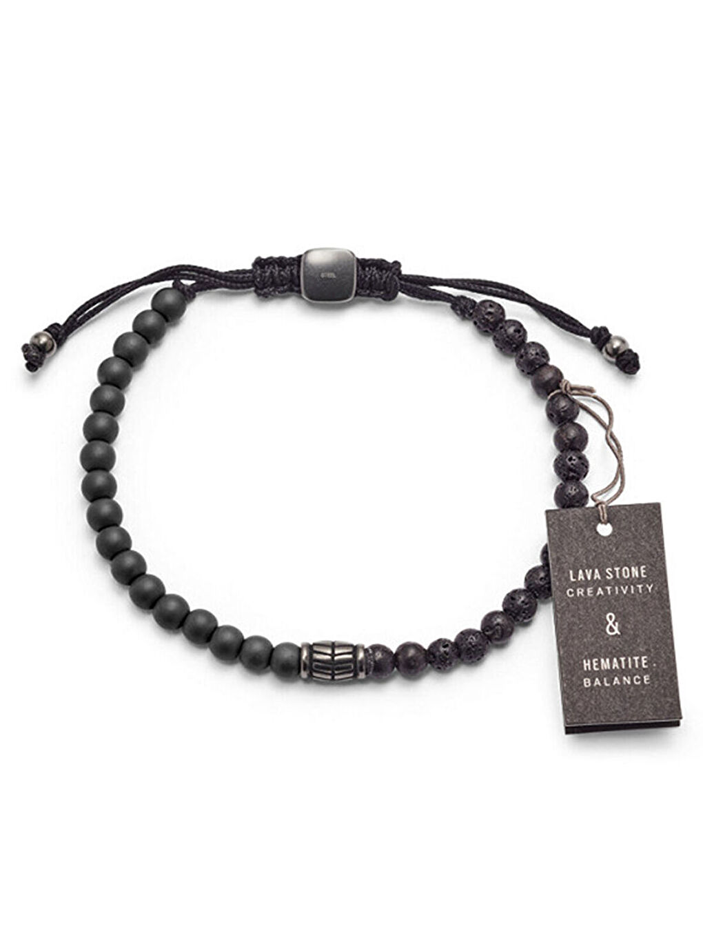 Siyah JF03008-793 Erkek Bileklik-1