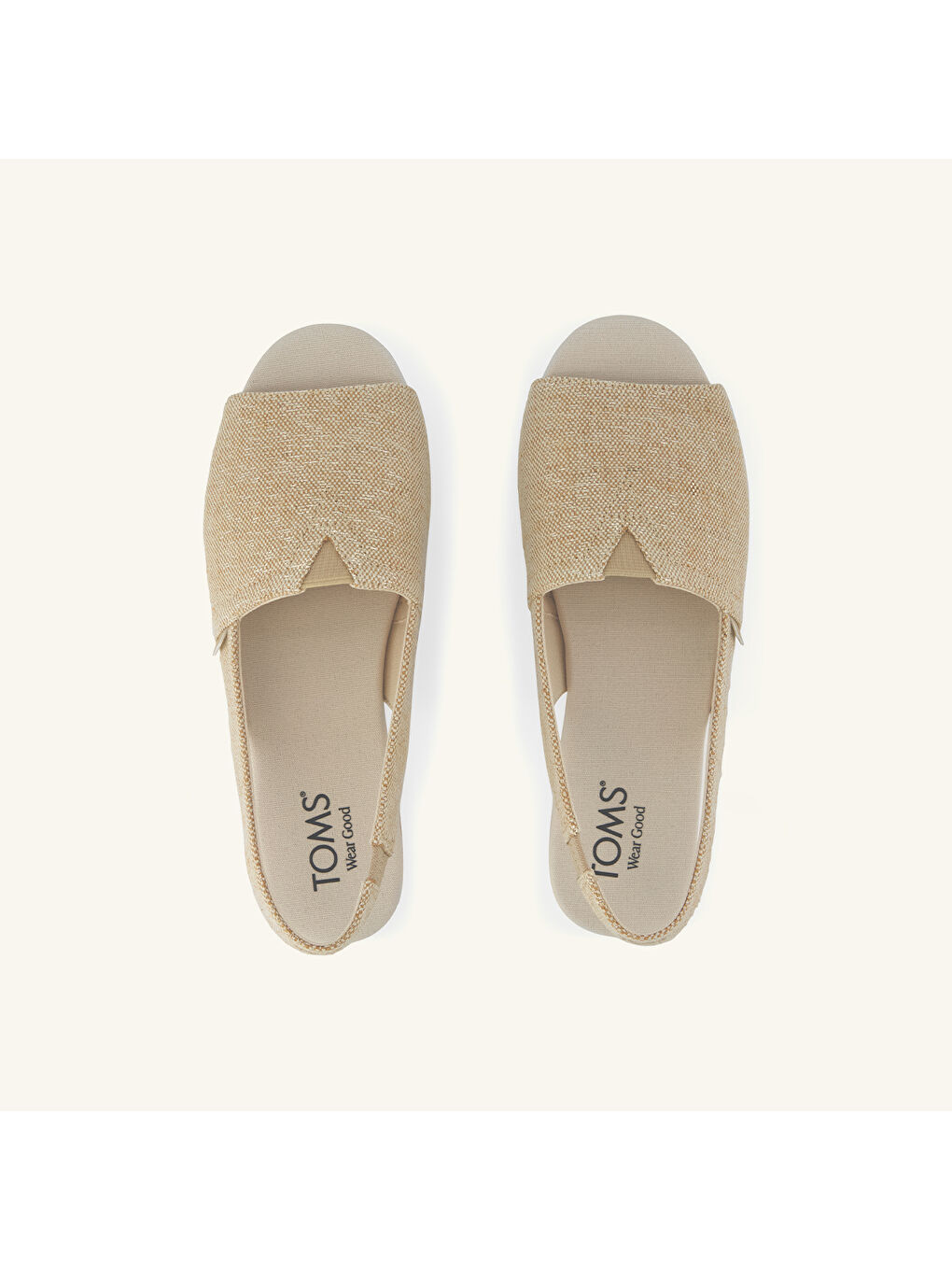 Bej Kadın Espadril 10023065 ALPARGATA Champagne Tonal Sparkle Woven-3