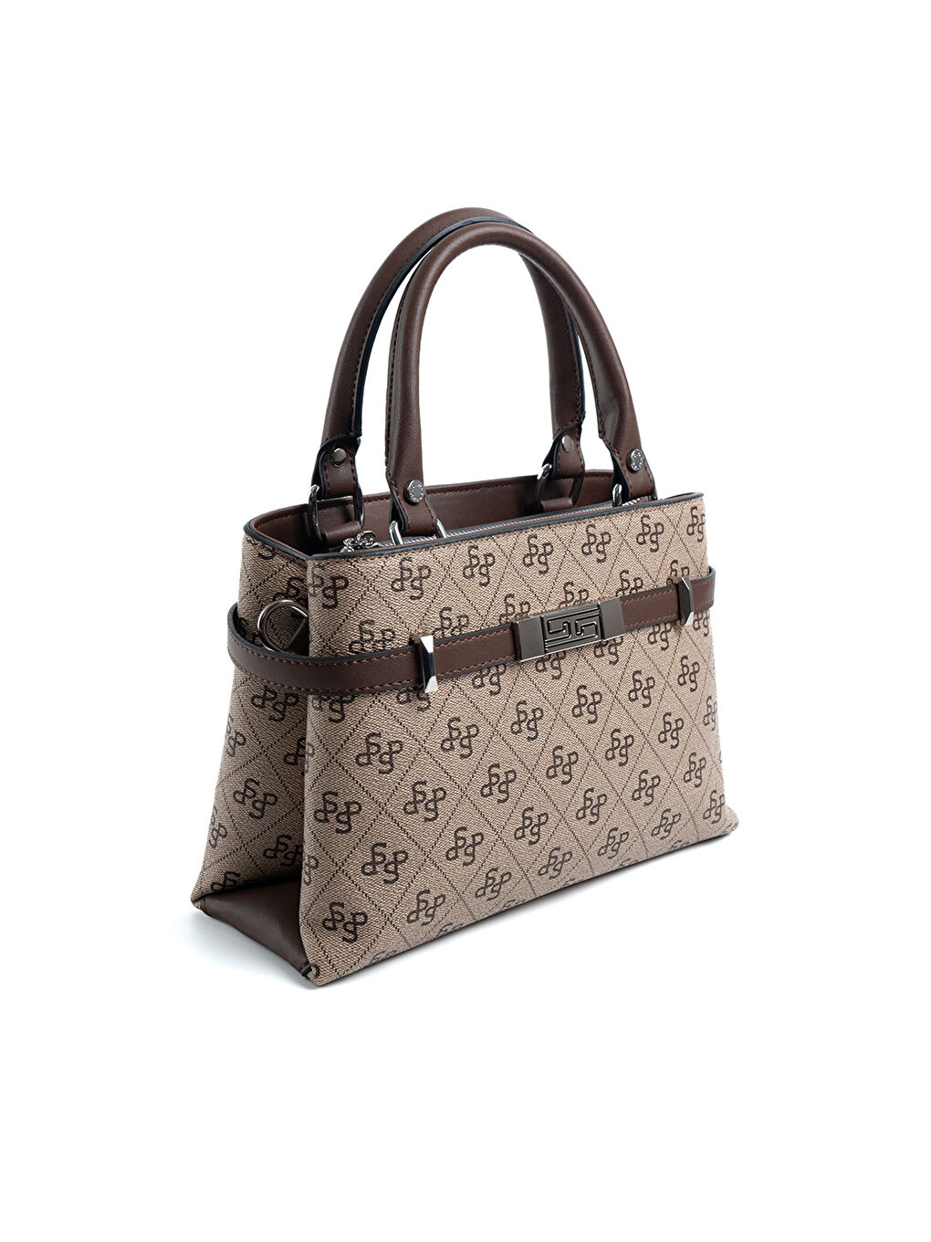 Bej Kadın Omuz Çantası 1149-47906 BAYAN ÇANTASI M178 KOYU BEJ-MAT KAHVE-1