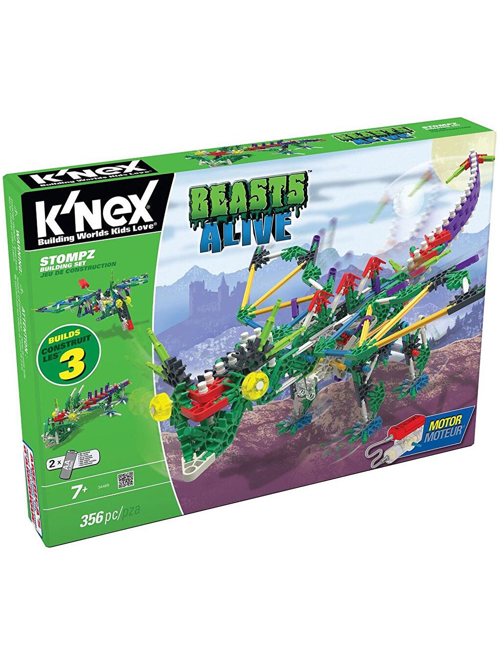 KNex Karışık K'Nex Stompz Yapım Seti (Motorlu) Beasts Alive Serisi - 4