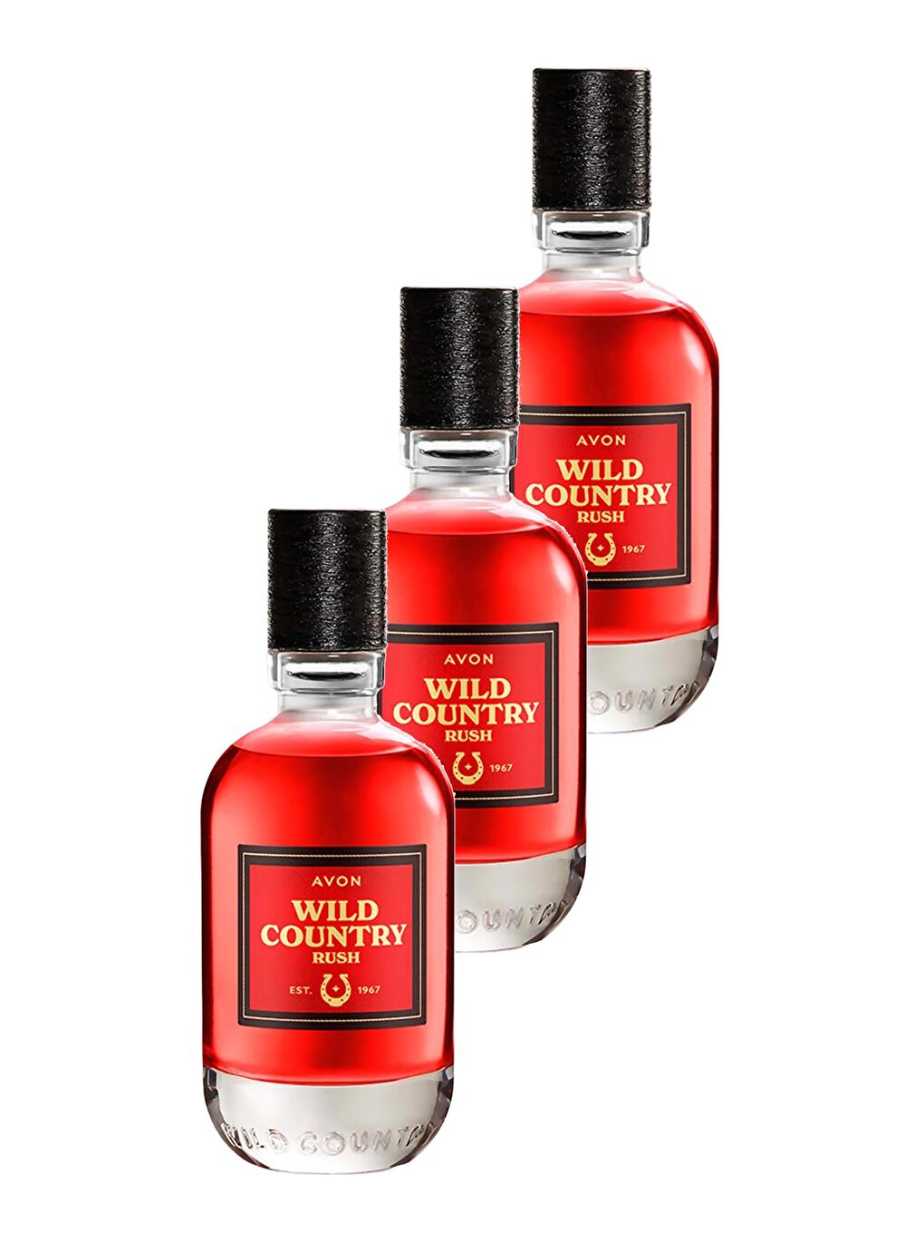 AVON Wild Country Rush Erkek Parfüm Edt 75 Ml. Üçlü Set