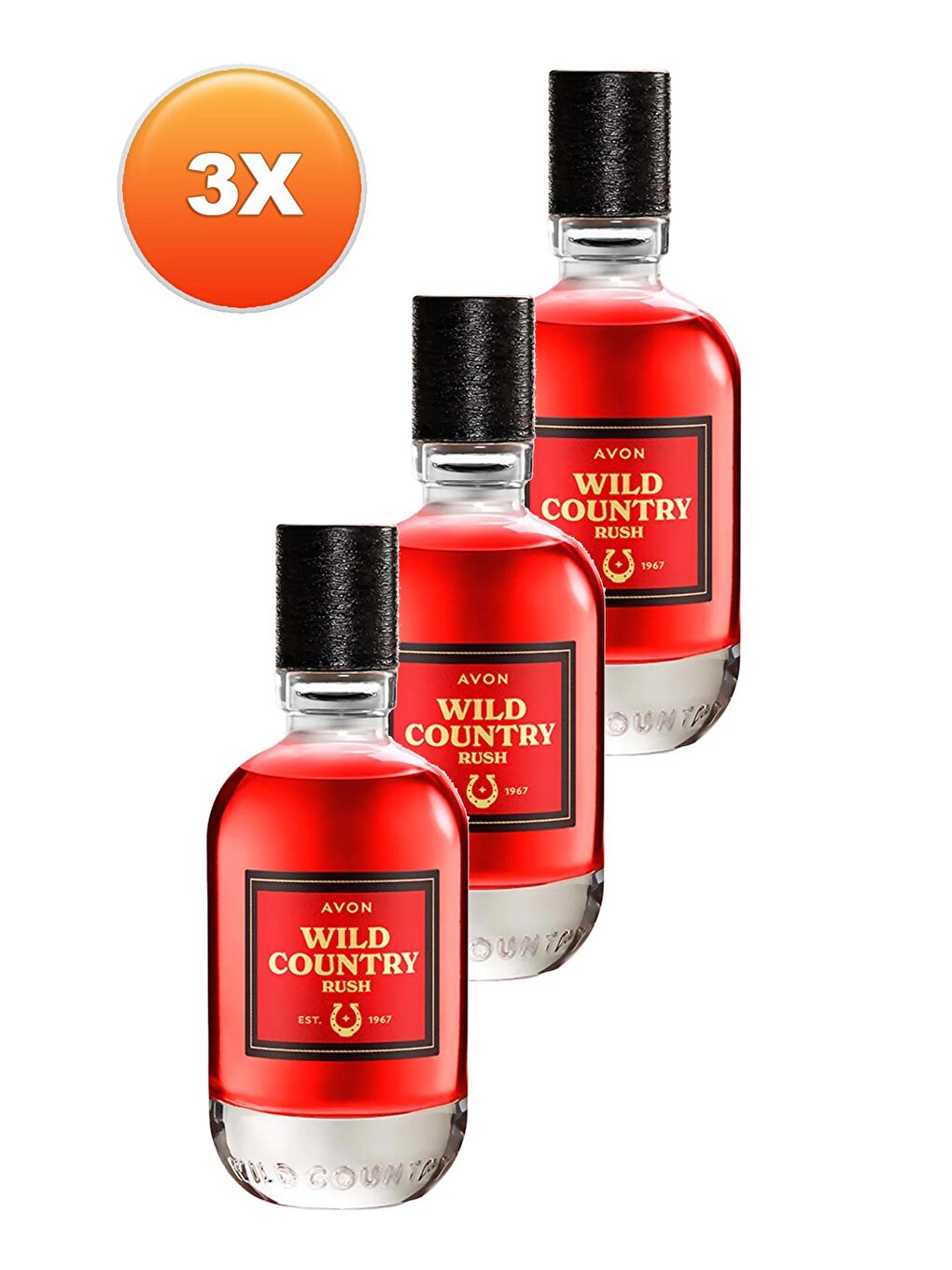 AVON Wild Country Rush Erkek Parfüm Edt 75 Ml. Üçlü Set - 1