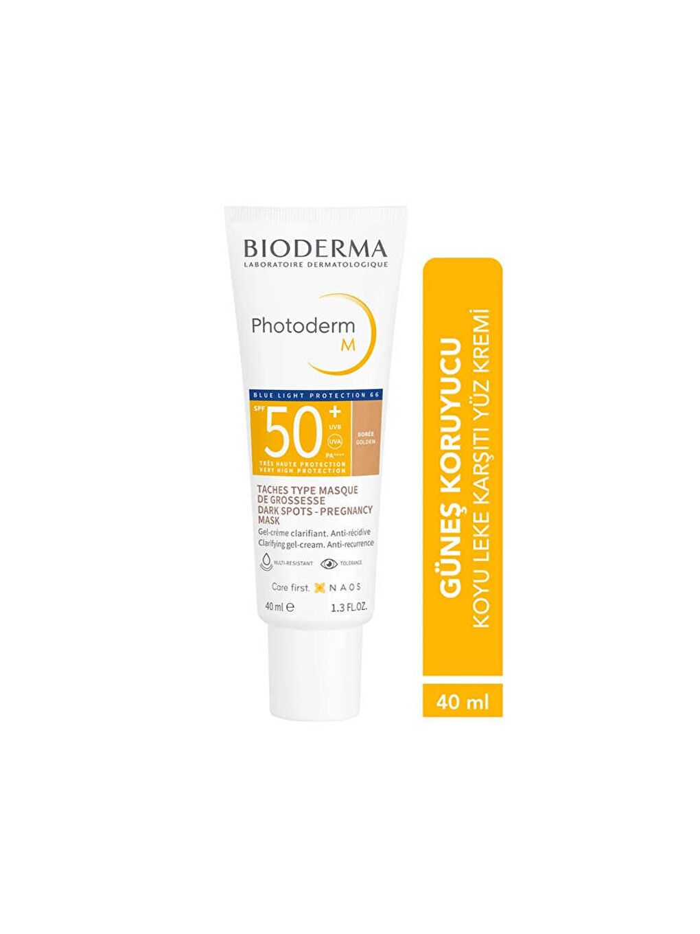 Photoderm M Golden Leke Karşıtı Güneş Koruyucu Krem SPF50+ 40 ml-1