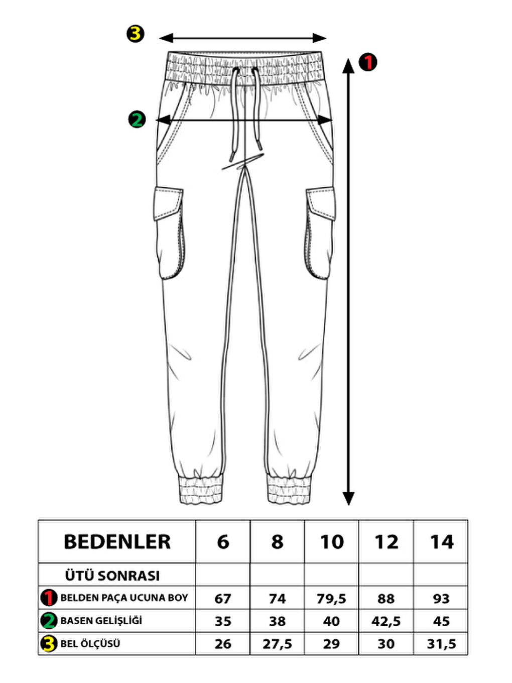 Lacivert Erkek Çocuk Kargo Cepli Jogger Eşofman Alt-1