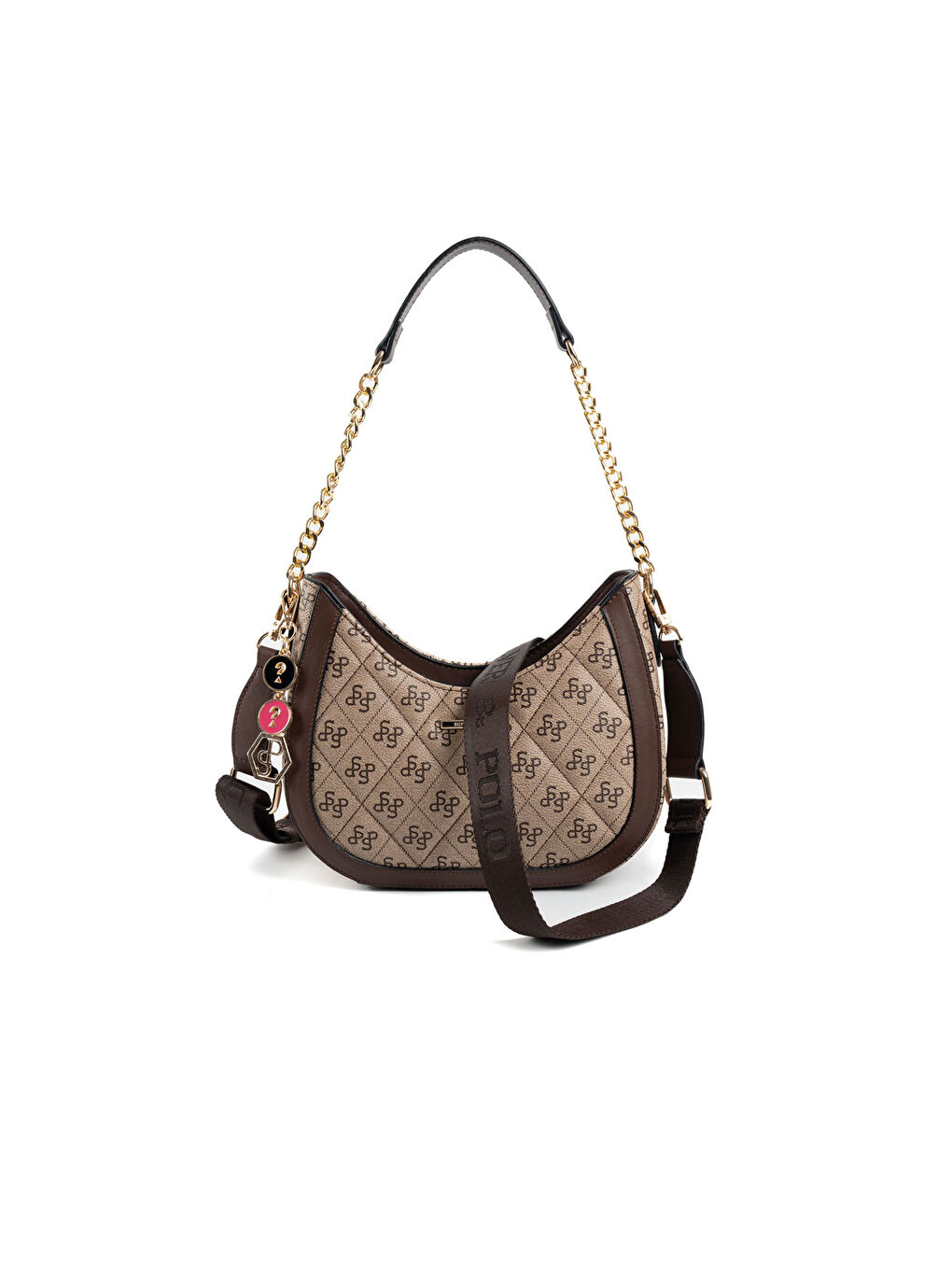 Bej Kadın SP1168-M178 SILVER POLO Omuz Çantası Koyubej-Kahve-5