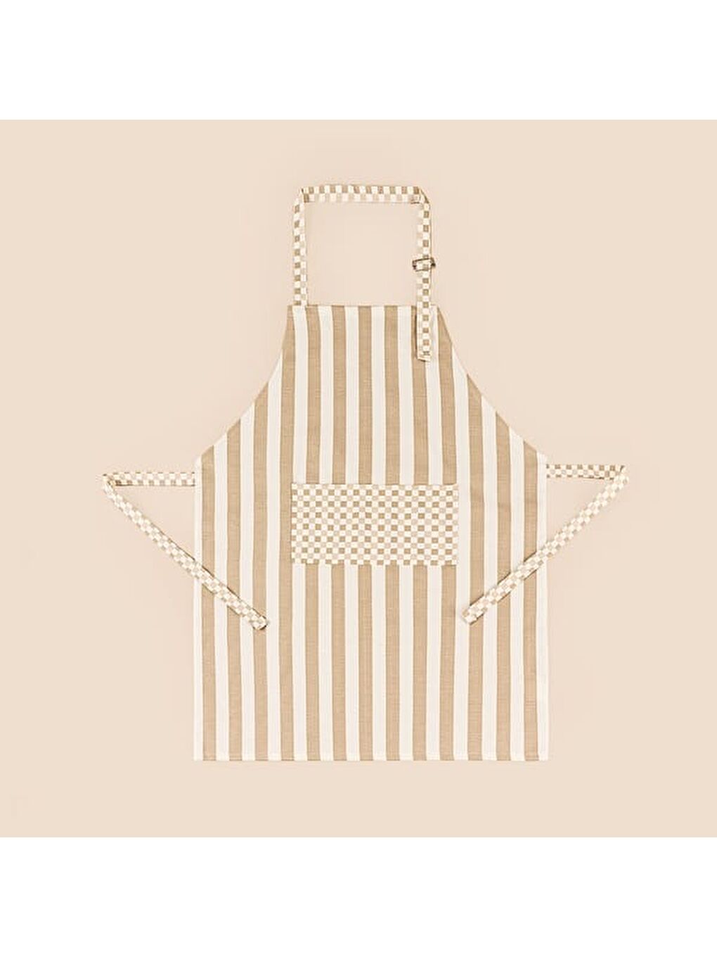 Soft Riga Mutfak Önlüğü - Bej / Ekru - 54x78 cm