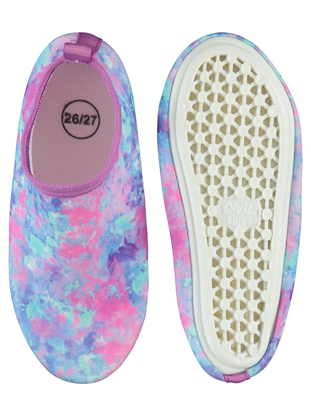 Pembe Girls Baskılı Tabanlı 26- Deniz Ayakkabısı - Pudra 30 Numara-1