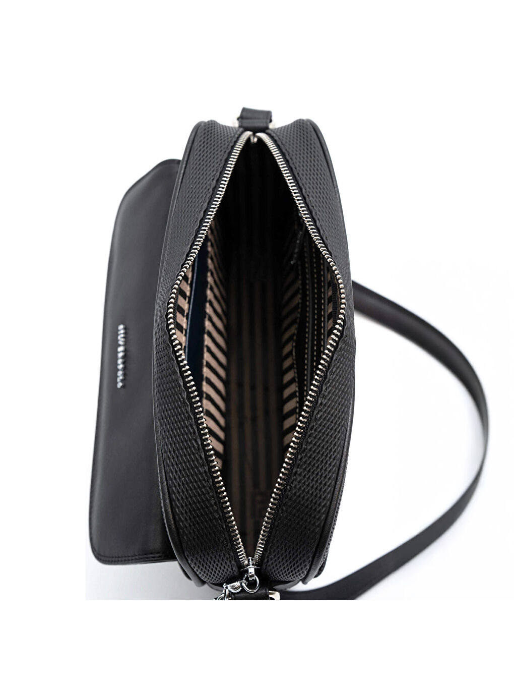 Siyah Kadın Çapraz Çanta 1165-45961 SILVER POLO ÇAPRAZ BAYAN ÇANTASI M158 SİYAH-NOVA SİYAH-6