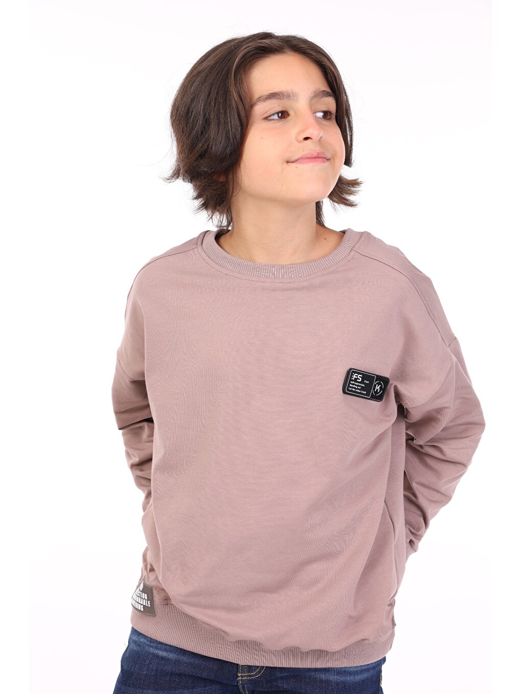 Kahverengi Erkek Çocuk Sweatshirt