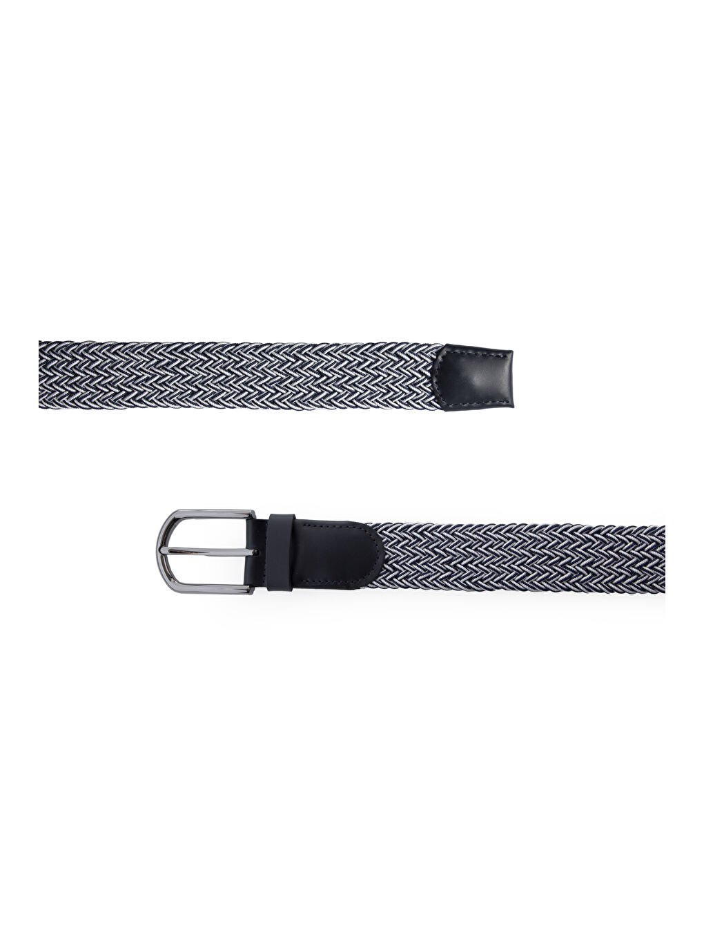 Lacivert Hediye Kutulu Spor Desenli Elastanlı Elastik Örgü Kemer-1