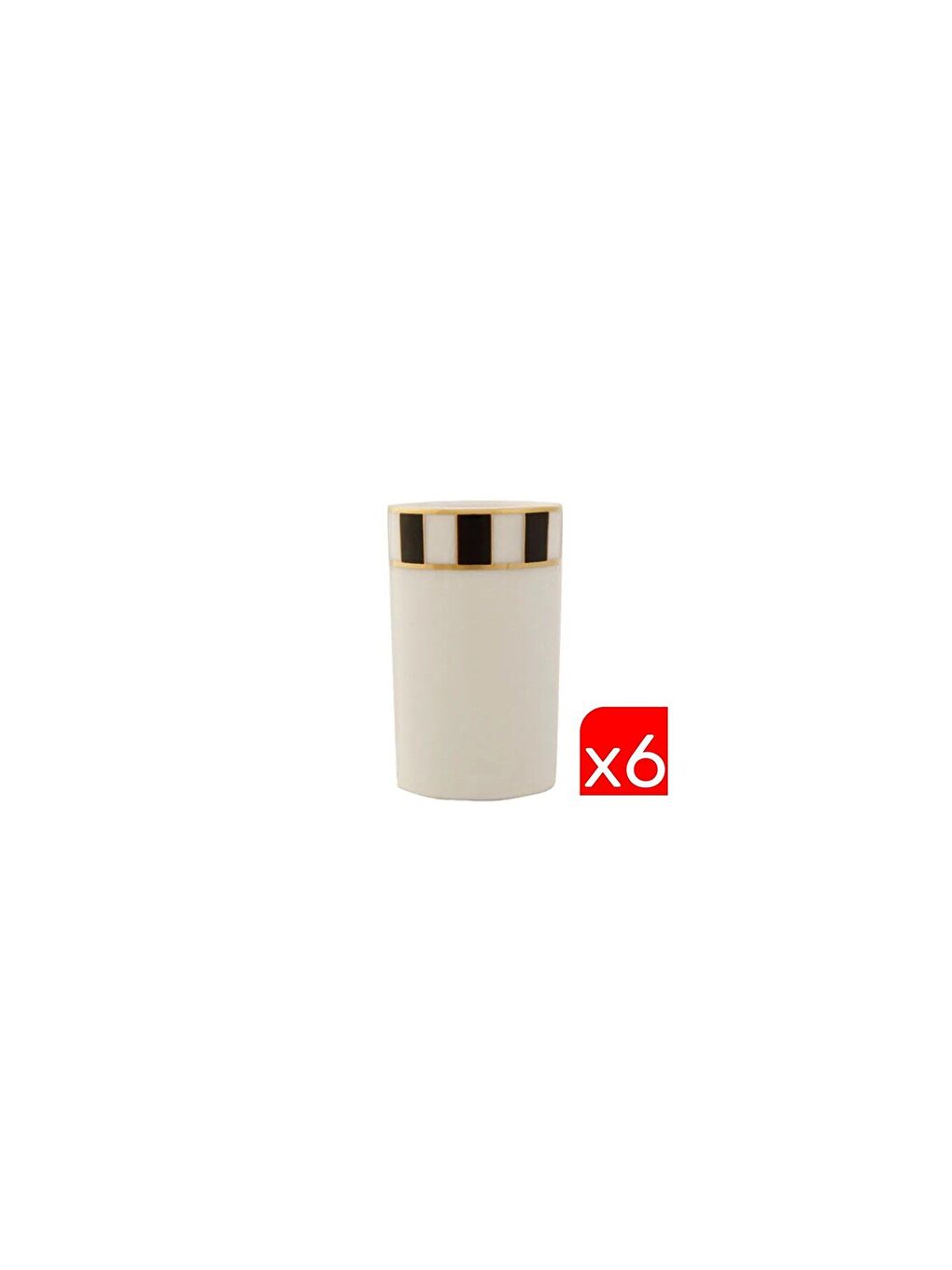 PORLAND Beyaz Palms Kürdanlık 6cm 6 LI 04ALM005901