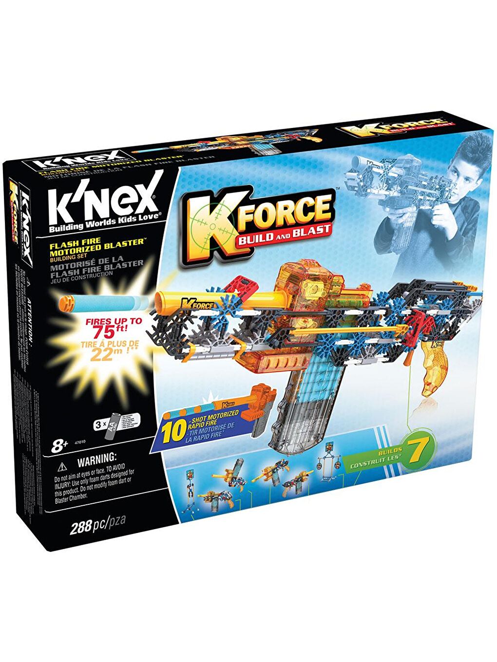 KNex Karışık K'Nex K-Force Flash Fire Blaster Yapı Seti (Motorlu) 47010 - 1