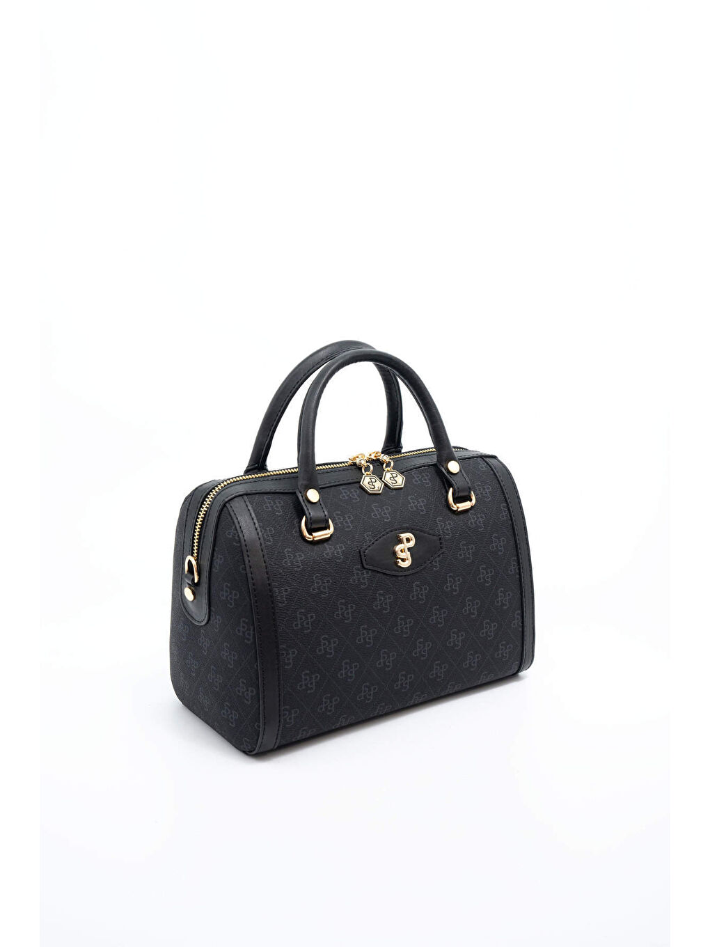 Siyah Kadın Omuz Çantası 1091-45895 SILVER POLO BAYAN ÇANTASI M178 SİYAH-MAT SİYAH-3