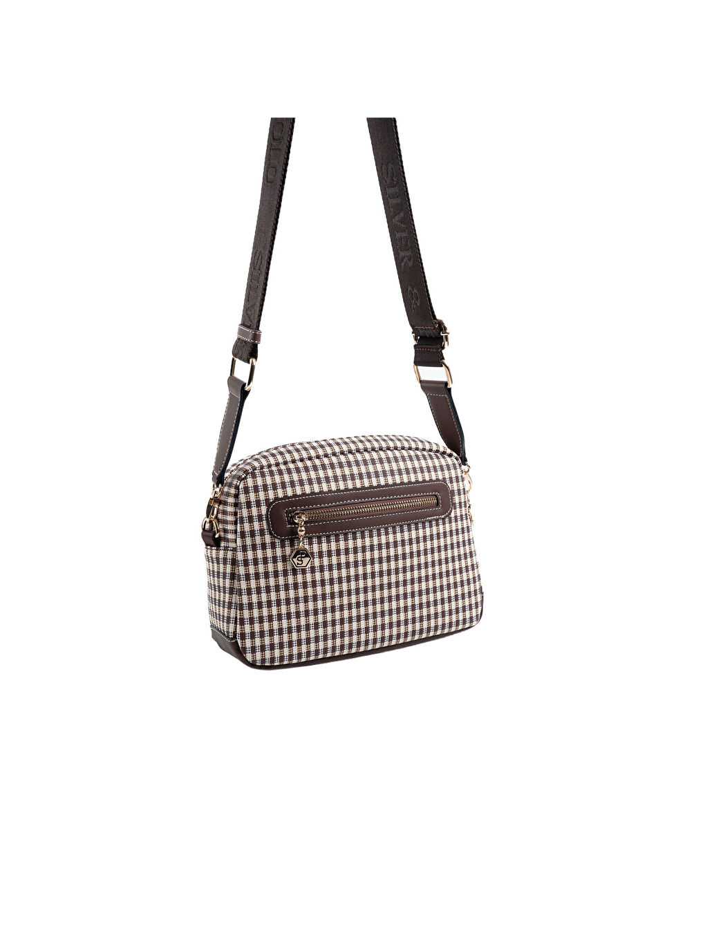 Kahverengi Kadın Çapraz Çanta 1201-47996 SILVER POLO ÇAPRAZ BAYAN ÇANTASI M191 KAHVE SARI-MAT KAHVE-3