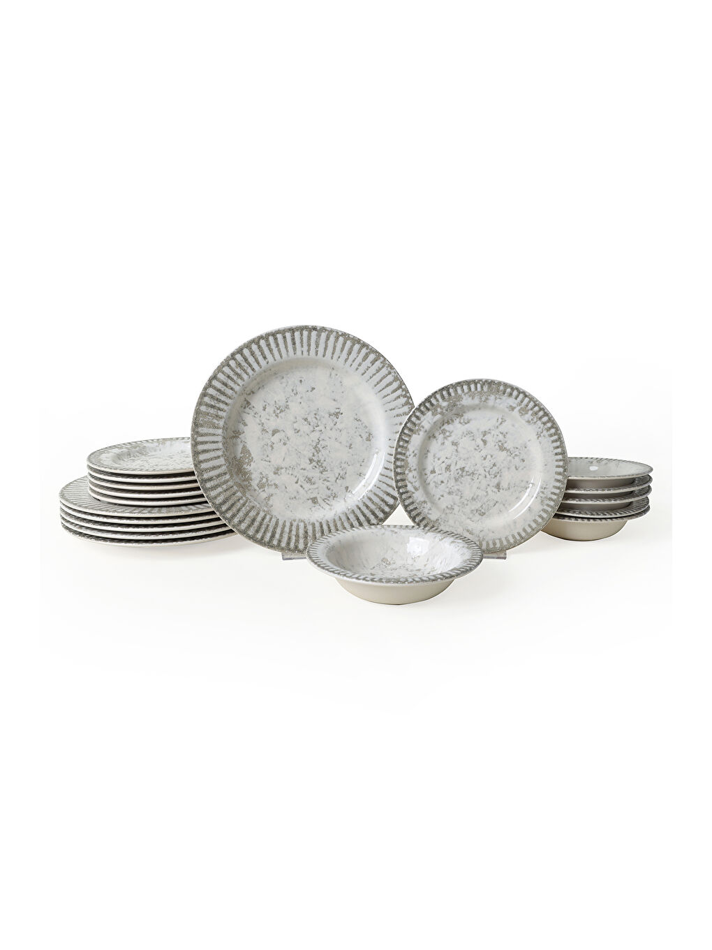 Karışık Deep  Moon Brown Assos Yemek Takımı 18 Parça 6 Kişilik-6