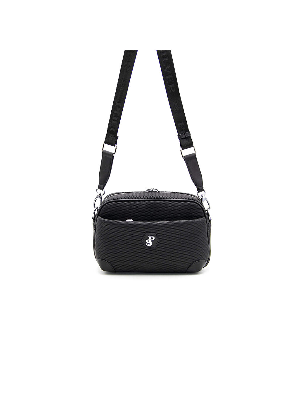 Siyah Kadın Çapraz Çanta 1094-42923 SILVER POLO ÇAPRAZ BAYAN ÇANTASI M86 SİYAH-MAT SİYAH